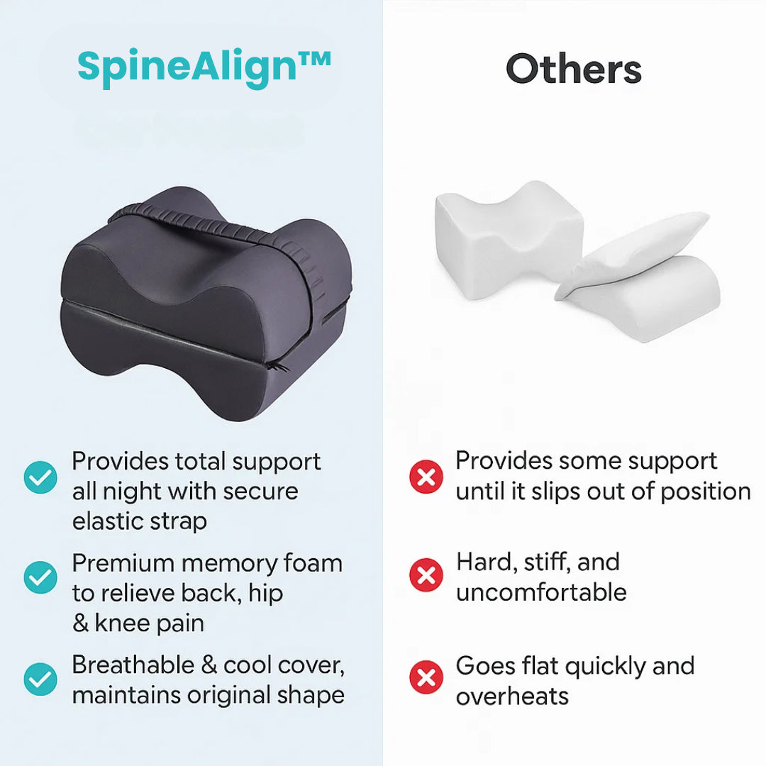 SpineAlign™ Memory Foam Knee Pillow