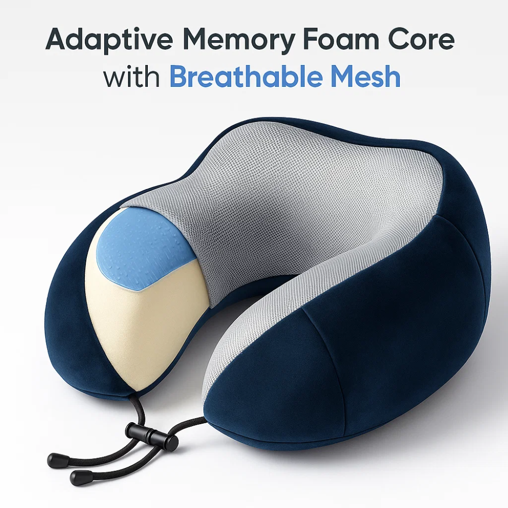AirRest® Memory Foam Travel Pillow