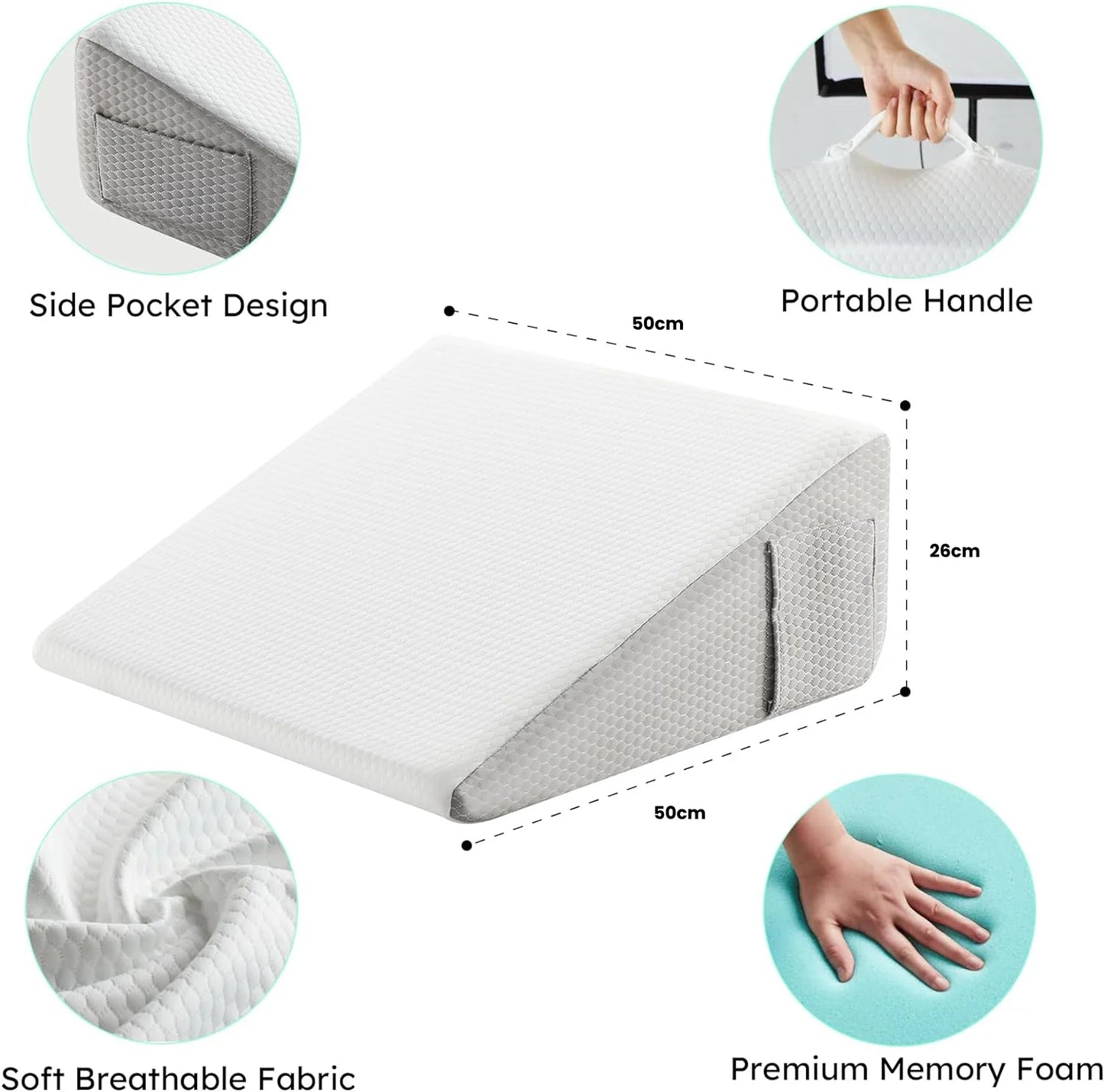 Deluxe Inclined Wedge Support Pillow