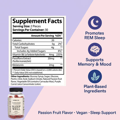 Sleep Well Gummies - Deep Sleep Naturally