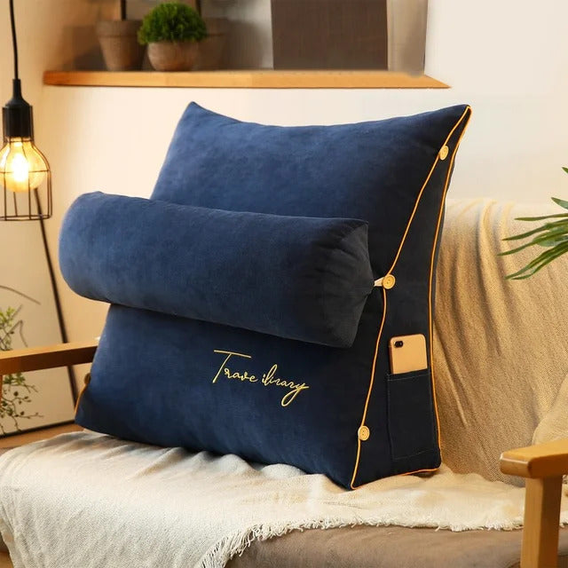 Navy backrest pillow hotsell